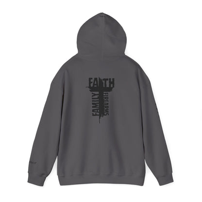 POI Faith • Family • Firearms Cross T-Shirt — Patriotic Christian Gun Rights Hoodie