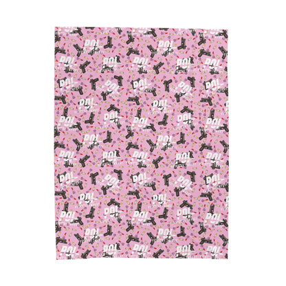 POI Lipglock Poppin Plush Blanket Velveteen Throw