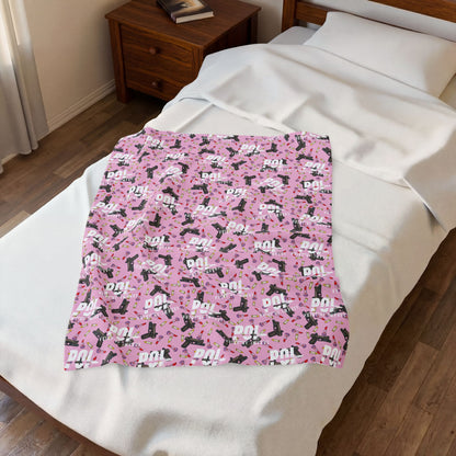 POI Lipglock Poppin Plush Blanket Velveteen Throw