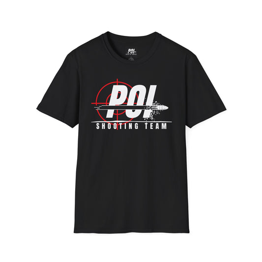 POI Shooting Team White Logo Softstyle Unisex T-Shirt