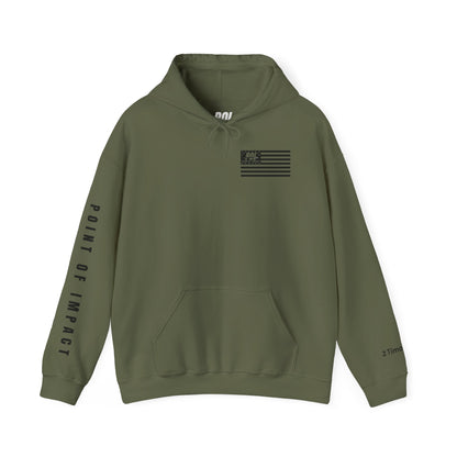 POI Faith • Family • Firearms Cross T-Shirt — Patriotic Christian Gun Rights Hoodie