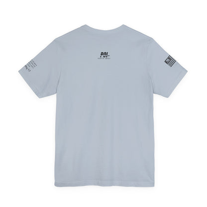 POI Faith • Family • Firearms Cross T-Shirt — Patriotic Christian Gun Rights Tee