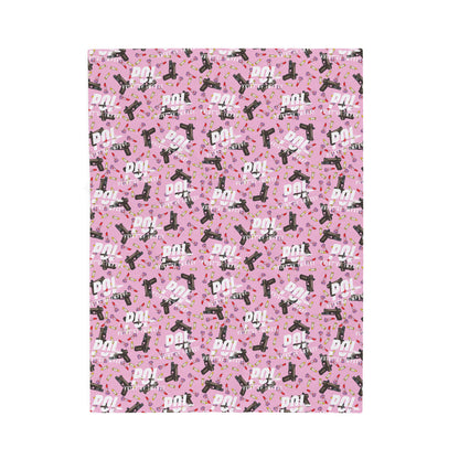 POI Lipglock Poppin Plush Blanket Velveteen Throw