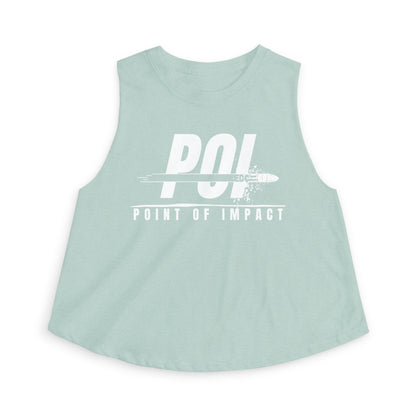 POI White Logo Women's Crop Top
