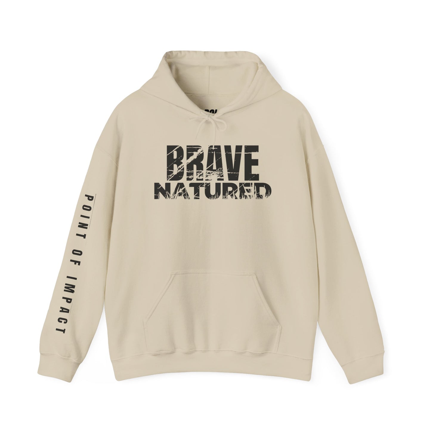 Brave Natured Black Logo Unisex Hoodie
